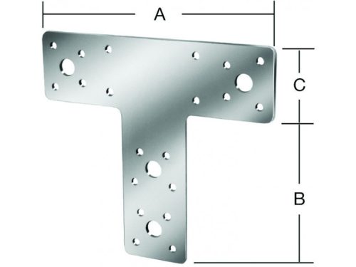 VORMANN perforált lemez faösszekötő T 80x68x38x2mm
