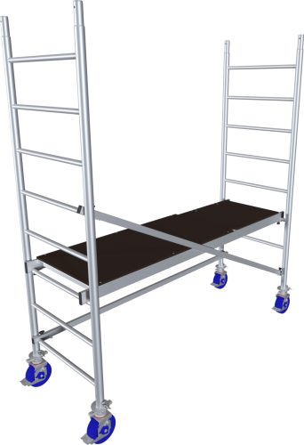 Krause PROTEC alumínium gurulóállvány   2,9 m
