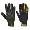 PORTWEST Védőkesztyű Supergrip sárga-fekete  8/M
