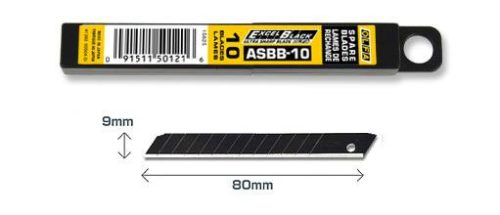 Olfa penge  9 mm fekete doboz ASBB-10