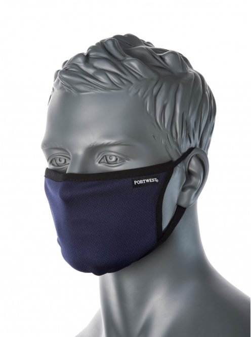 Légzésvédő maszk 3 rétegű anti-mikrobiális CV33 kék