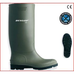   Gumicsizma zöld DUNLOP Pricemastor 380VP saválló PVC 35 (9SELE35)