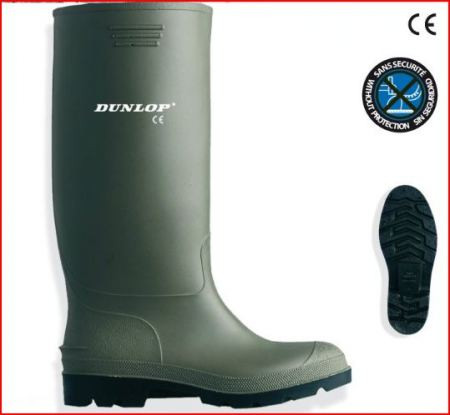 Gumicsizma zöld DUNLOP Pricemastor 380VP saválló PVC 39 (9SELE39)