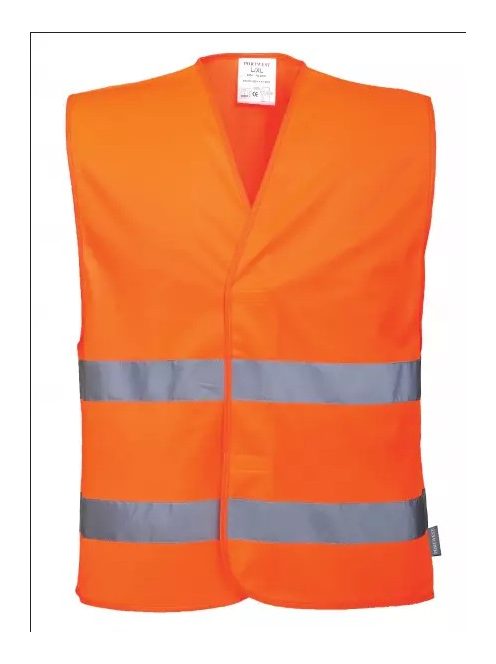 PORTWEST Fluo mellény PW 2 csíkkal EN471 S/M narancs