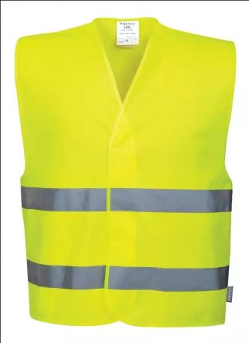 PORTWEST Fluo mellény PW 2 csíkkal EN471 S/M sárga