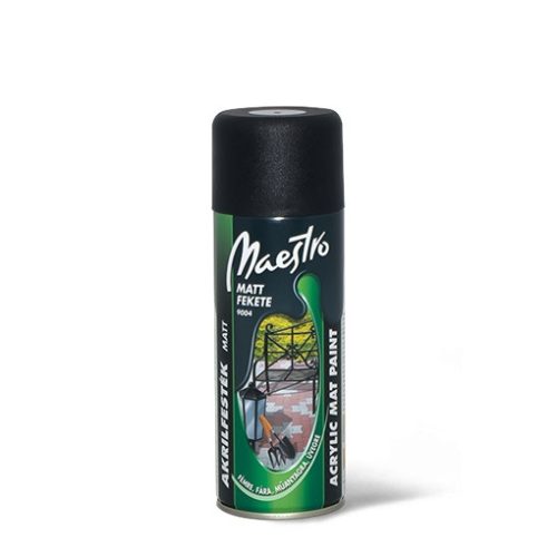 MAESTRO spray fekete matt RAL9004 400ml