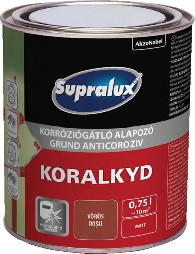 SUPRALUX Koralkyd festék alapozó vörös  2,5L