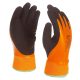 Védőkesztyű MO mártott latex fekete  9 bélelt (Frostbear)
