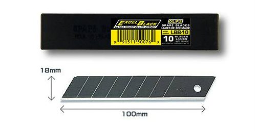 Olfa penge 18 mm fekete dobozban LBB-10