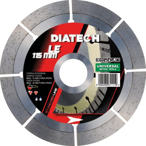Gyémánttárcsa DIATECH LE 115x22,2x10