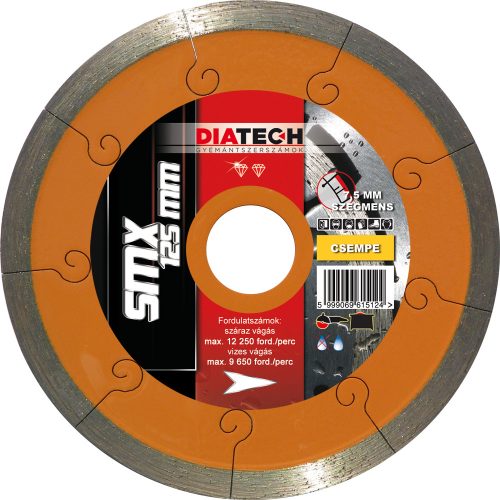 Gyémánttárcsa DIATECH csempe SMX 350x25,4x7,5