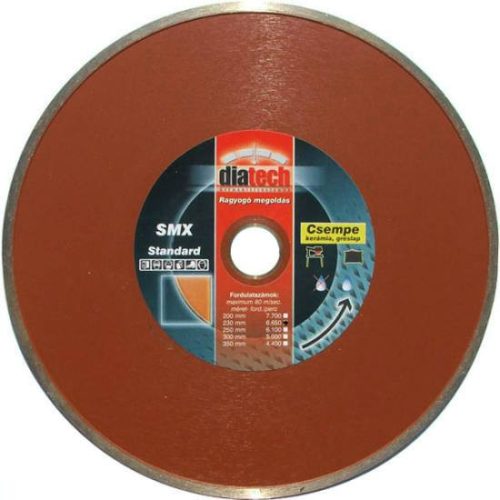 Gyémánttárcsa DIATECH csempe SMX 150x25,4x7,5