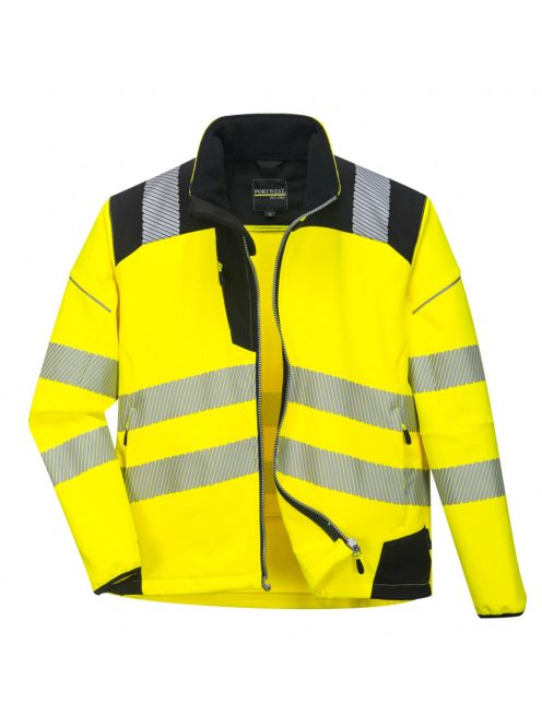 PORTWEST Munkavédelmi Vision Hi-Vis Softshell kabát sárga L