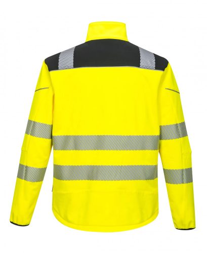 PORTWEST Munkavédelmi Vision Hi-Vis Softshell kabát sárga L