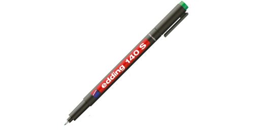 EDDING alkoholos filc OHP, 0,3 mm, "140 S" zöld (10db/doboz)