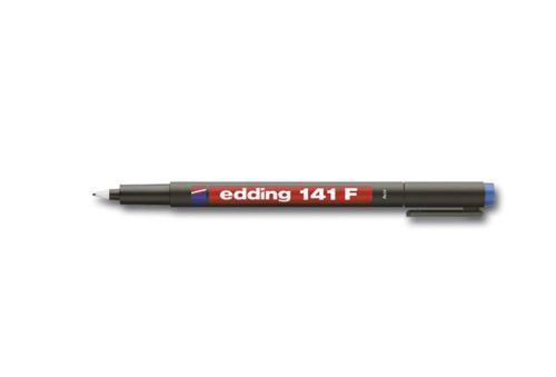 EDDING alkoholos filc OHP, 0,6 mm, "141 F" kék (10db/doboz)