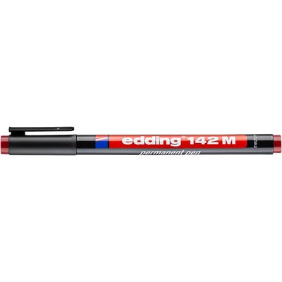 EDDING alkoholos filc OHP, 1 mm, "142 M" piros (10db/doboz)