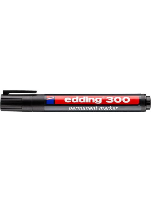 EDDING alkoholos filc 1,5-3 mm, kúpos, "300" fekete (10db/doboz)