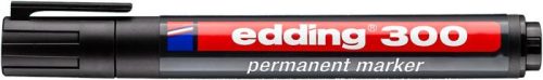 EDDING alkoholos filc 1,5-3 mm, kúpos, "300" fekete (10db/doboz)