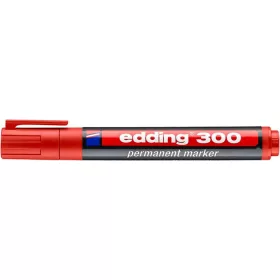   EDDING alkoholos filc 1,5-3 mm, kúpos, "300" piros (10db/doboz)