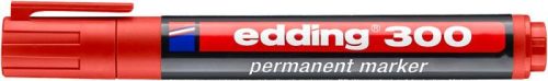 EDDING alkoholos filc 1,5-3 mm, kúpos, "300" piros (10db/doboz)