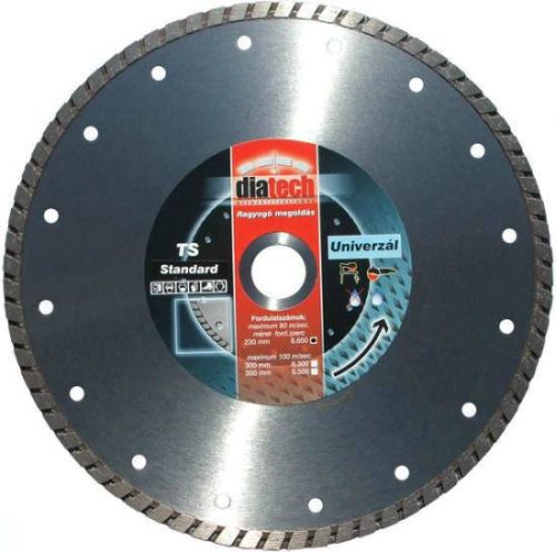 Gyémánttárcsa DIATECH Turbo Wolf Tools TS 230x22,2x10