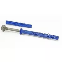 Rawlplug szerelt dűbel csavarral peremes hatlap fejjel