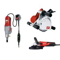 Milwaukee Építőipari gépek, beton megmunkálás, vágás, csiszolás